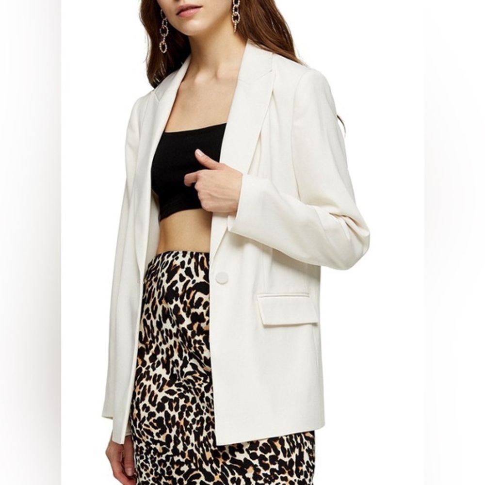 Topshop White Blazer